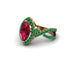 Ruby Marquise Split Shank Engagement Ring - Carly No. 25 image 3