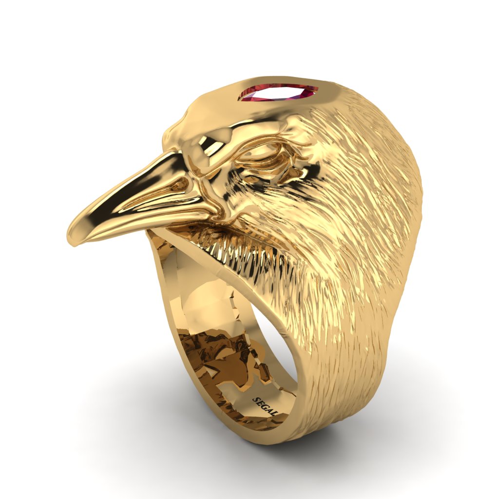 Ruby Raven Men's Fashion Ring - Maverick No. 10