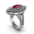 Ruby Three Layer Halo Marquise Ring - Destiny No. 12 image 2