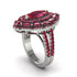 Ruby Three Layer Halo Marquise Ring - Destiny No. 57 image 2
