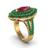 Ruby Three Layer Halo Marquise Ring - Destiny No. 25 image 2