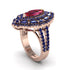 Ruby Three Layer Halo Marquise Ring - Destiny No. 71 image 2
