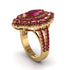 Ruby Three Layer Halo Marquise Ring - Destiny No. 55 image 2