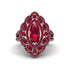 Ruby Three Layer Halo Marquise Ring - Destiny No. 57 image 1