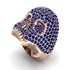 Sapphire-Encrusted Skull Men's Fashion Ring - Jules No. 14 image 9