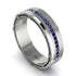 Sapphire Eternal Elegance Men’s Wedding Ring - Roman No. 15 image 1