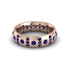 Sapphire Gold Men's Wedding Ring - Zion No. 74 image 3