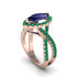 Sapphire Marquise Split Shank Engagement Ring - Carly No. 29 image 1