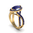 Sapphire Marquise Split Shank Engagement Ring - Carly No. 73 image 1
