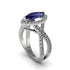 Sapphire Marquise Split Shank Engagement Ring - Carly No. 15 image 1