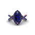 Sapphire Marquise Split Shank Engagement Ring - Carly No. 74 image 2