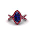 Sapphire Marquise Split Shank Engagement Ring - Carly No. 60 image 2