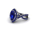 Sapphire Marquise Split Shank Engagement Ring - Carly No. 75 image 3