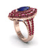 Sapphire Three Layer Halo Marquise Ring - Destiny No. 59 image 2