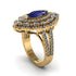 Sapphire Three Layer Halo Marquise Ring - Destiny No. 13 image 2