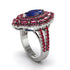 Sapphire Three Layer Halo Marquise Ring - Destiny No. 60 image 2