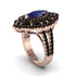 Sapphire Three Layer Halo Marquise Ring - Destiny No. 44 image 2