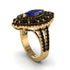 Sapphire Three Layer Halo Marquise Ring - Destiny No. 43 image 4