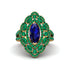 Sapphire Three Layer Halo Marquise Ring - Destiny No. 28 image 1