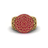 Ruby Signet Filigree Pave Engagement Ring - Rylie No. 10 image 3