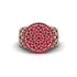 Ruby Signet Filigree Pave Engagement Ring - Rylie No. 11 image 3