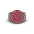 Ruby Signet Filigree Pave Engagement Ring - Rylie No. 12 image 3