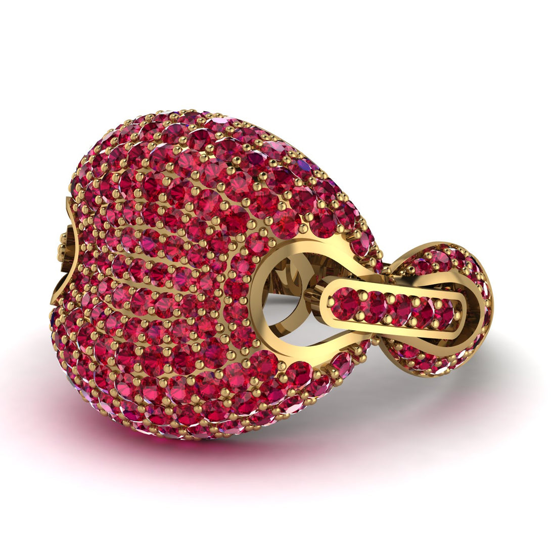 Ruby Stunning Radiant Fashion Men Ring - Dallas No. 10