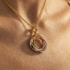 Stunning Three-Round Intertwined Necklace - Angela No. 4