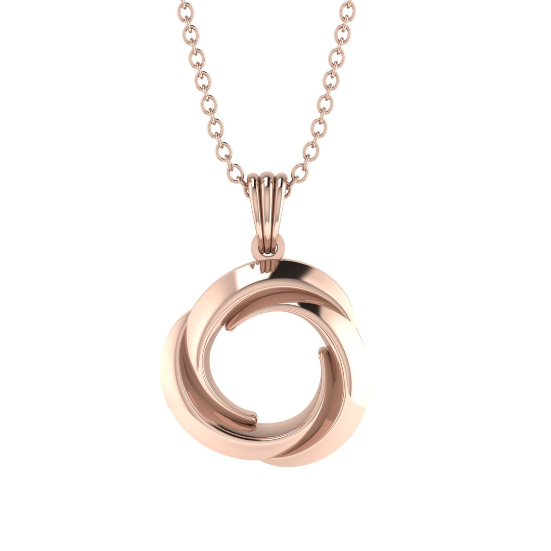 Stunning Three-Round Intertwined Necklace - Angela No. 2
