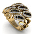 Black Diamond Stylish Bloom Fashion Ring - Drew No. 7 image 2