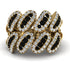 Black Diamond Stylish Bloom Fashion Ring - Drew No. 7 image 3