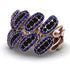 Black Diamond Stylish Bloom Fashion Ring - Drew No. 68 image 1