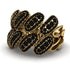 Black Diamond Stylish Bloom Fashion Ring - Drew No. 37 image 1