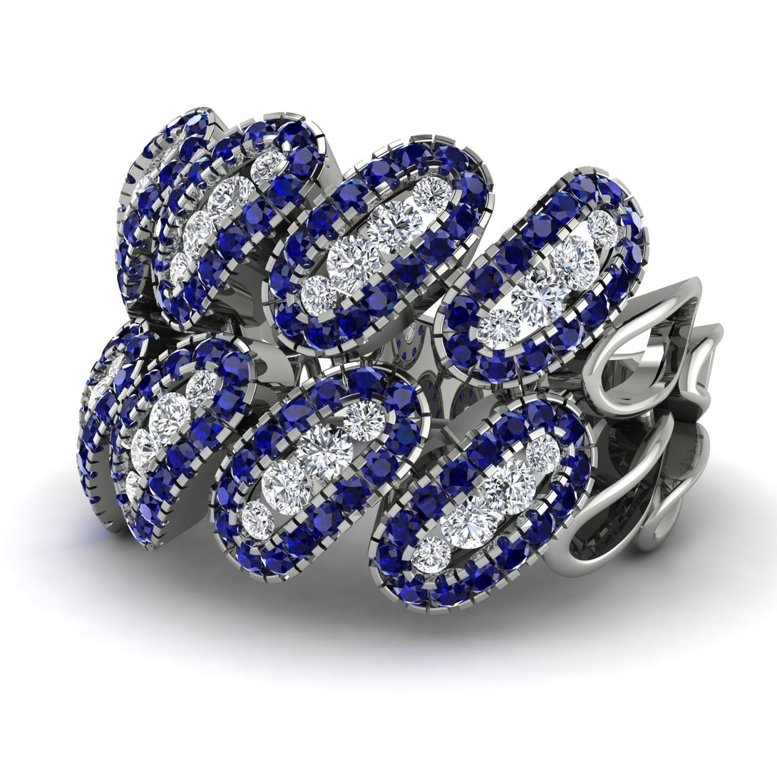 Diamond Stylish Bloom Fashion Ring - Drew No. 63