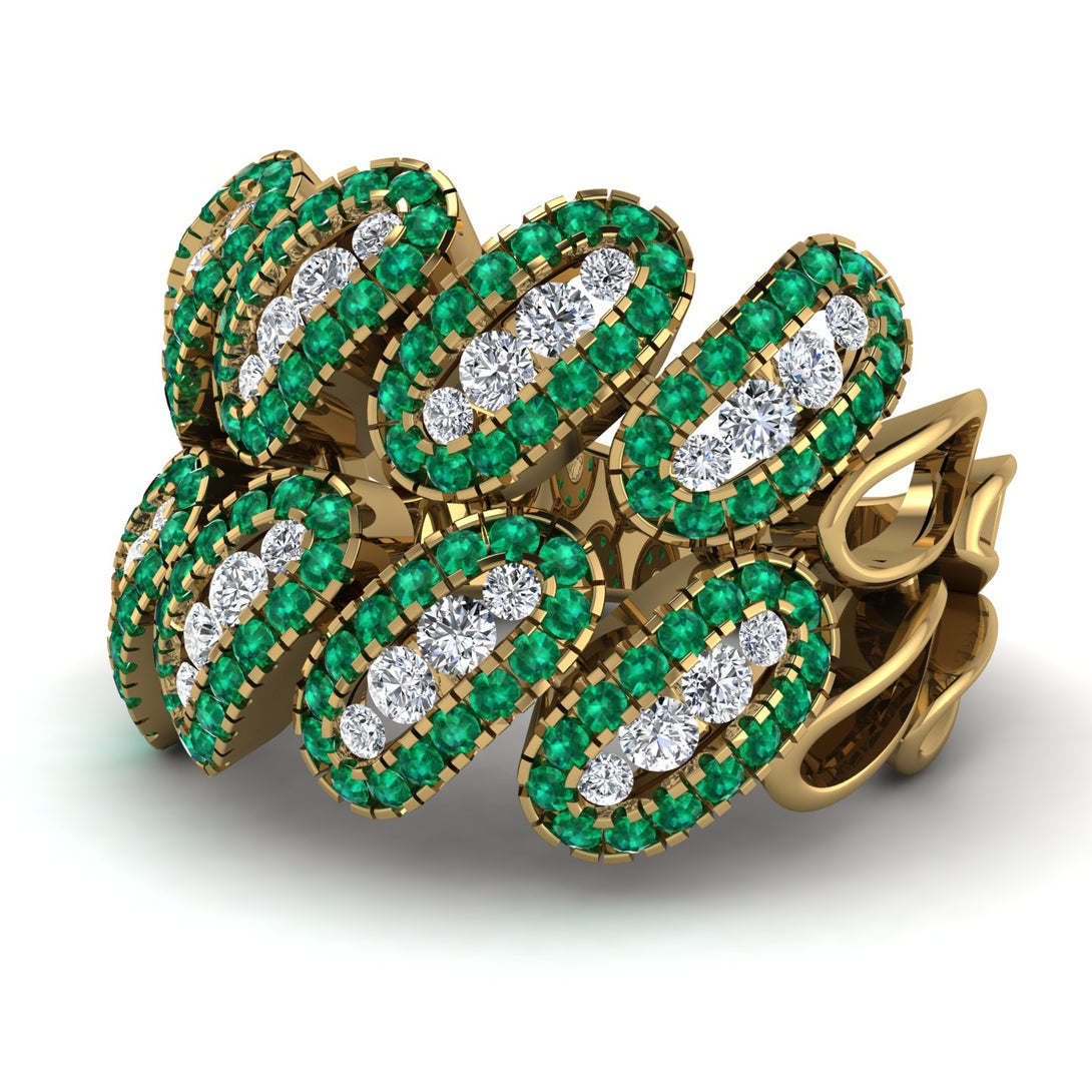 Diamond Stylish Bloom Fashion Ring - Drew No. 16