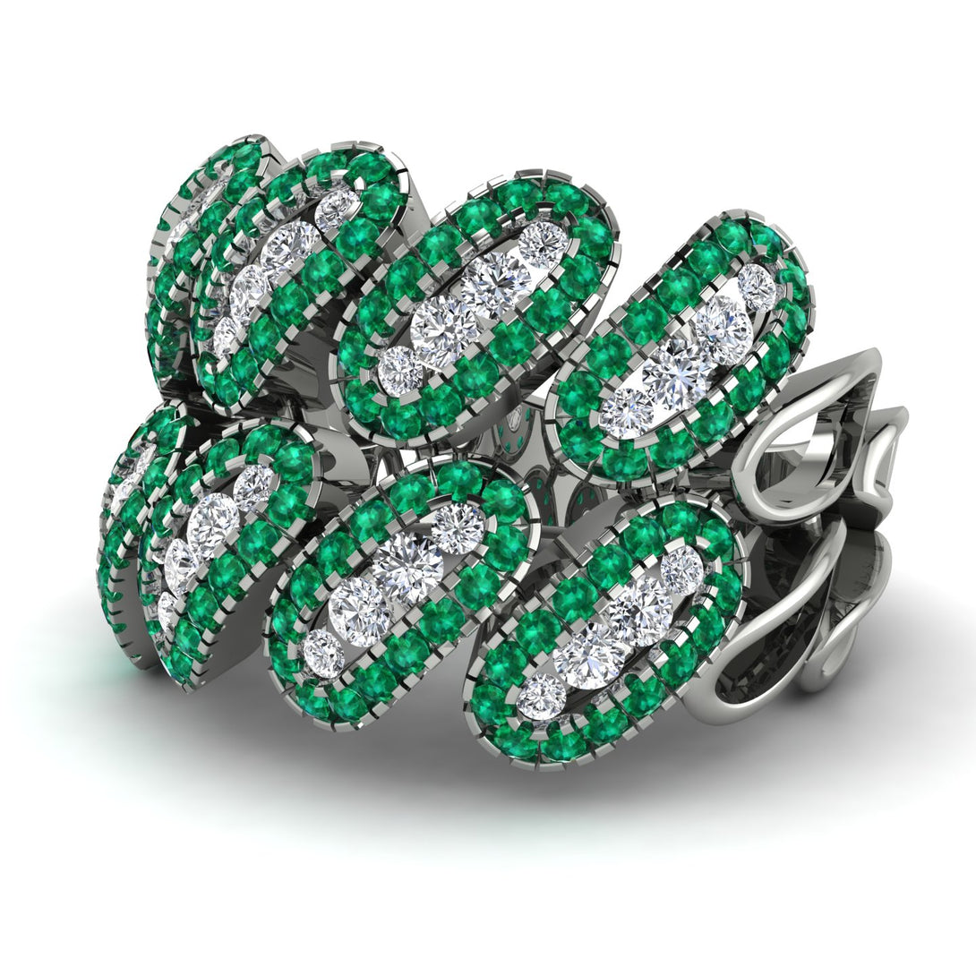 Diamond Stylish Bloom Fashion Ring - Drew No. 18