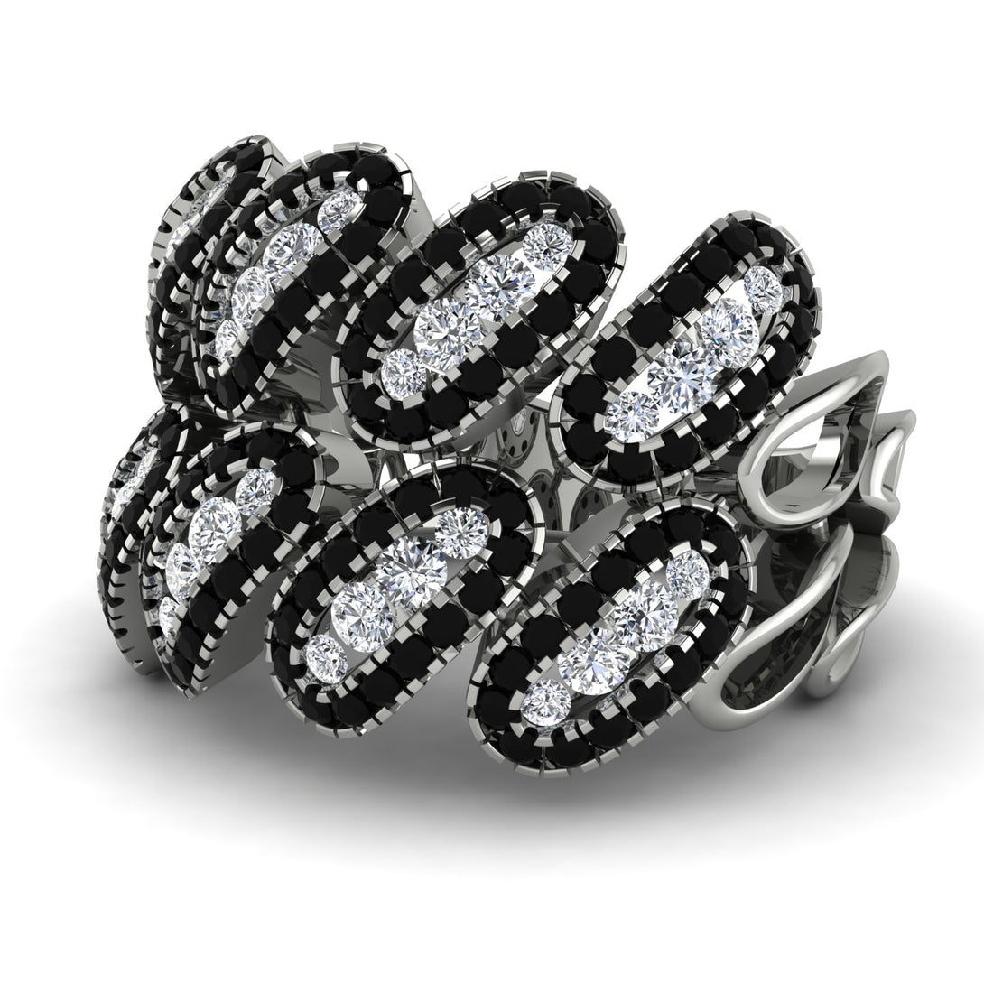 Diamond Stylish Bloom Fashion Ring - Drew No. 33