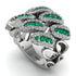 Emerald Stylish Bloom Fashion Ring - Drew No. 6 image 2