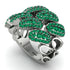 Emerald Stylish Bloom Fashion Ring - Drew No. 21 image 2