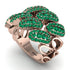 Emerald Stylish Bloom Fashion Ring - Drew No. 20 image 2