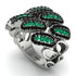 Emerald Stylish Bloom Fashion Ring - Drew No. 36 image 2