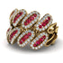 Ruby Stylish Bloom Fashion Ring - Drew No. 10 image 1