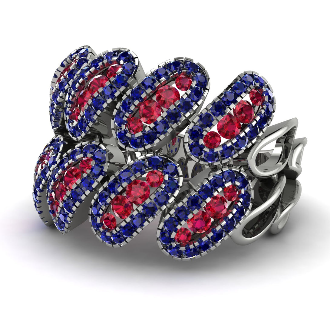 Ruby Stylish Bloom Fashion Ring - Drew No. 72