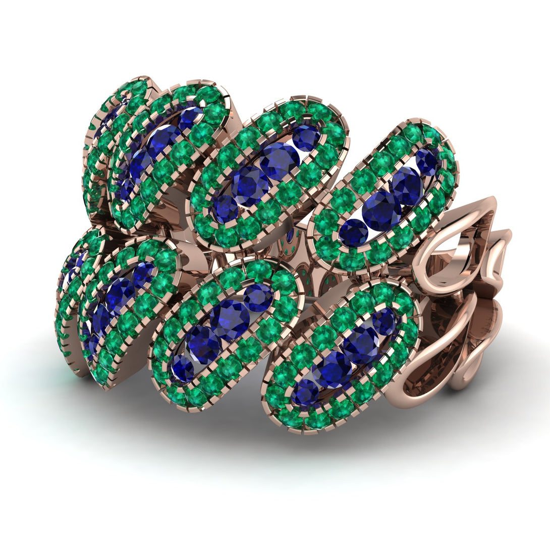 Sapphire Stylish Bloom Fashion Ring - Drew No. 29