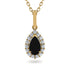 Black Diamond Tear Of Eternity Pendant - Jolene No. 7 image 1