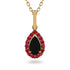 Black Diamond Tear Of Eternity Pendant - Jolene No. 52 image 1