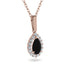 Black Diamond Tear Of Eternity Pendant - Jolene No. 8 image 2