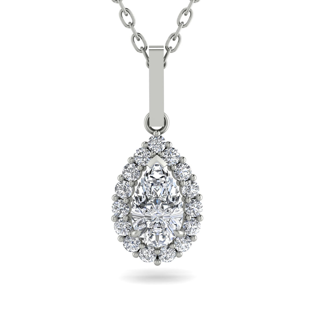 Diamond Tear Of Eternity Pendant - Jolene No. 3