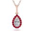 Diamond Tear Of Eternity Pendant - Jolene No. 47 image 1