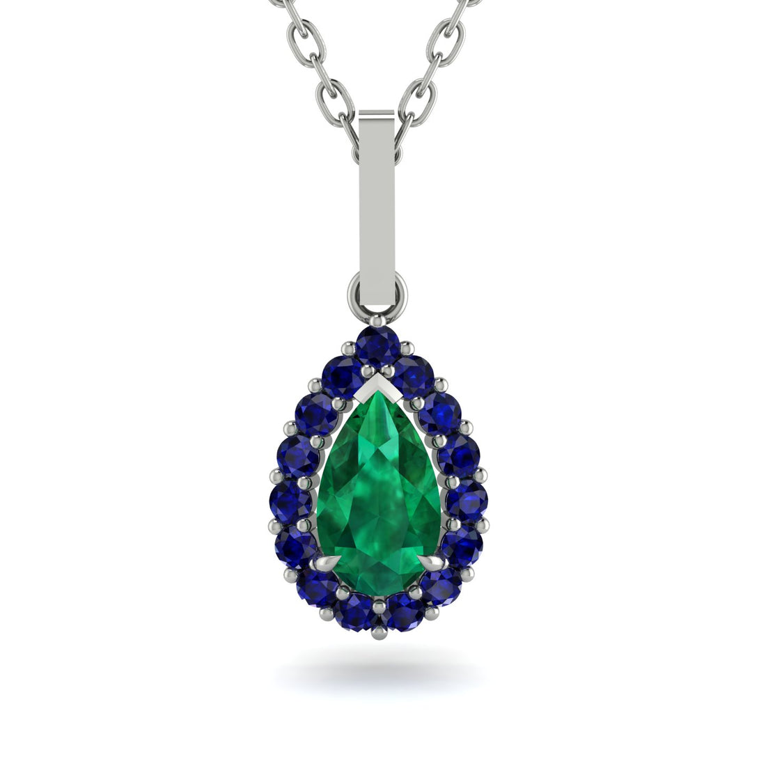 Emerald Tear Of Eternity Pendant - Jolene No. 66
